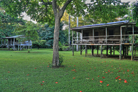 A view of the dorms at Possum Point Biological Station