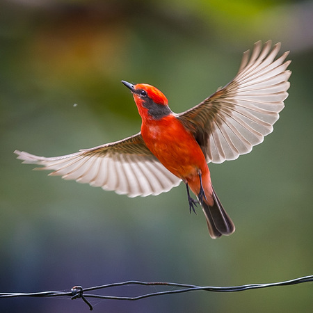 The Vermilion Flycatcher is just too beautiful - here's some more eye candy!
(Vermilion Flycatcher 4)