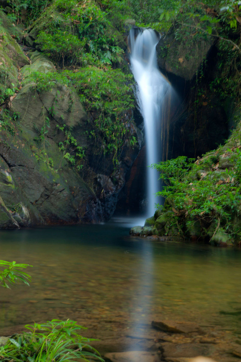 "Waterfall in Cockscomb Basin" (3) (Belize)