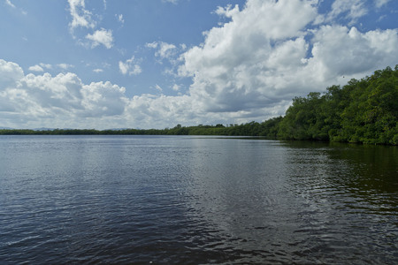 First view of the lagoon after emerging from the canal