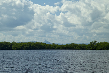 Victoria's Peak is visible in the distance on a clear day