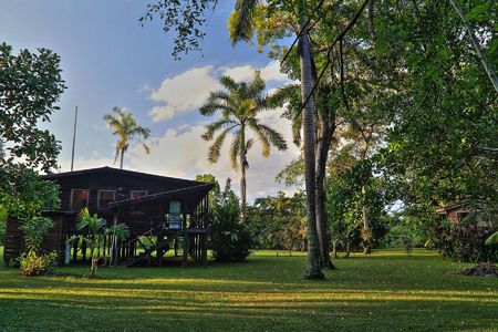 A view of the dining hall at Possum Point Biological Station