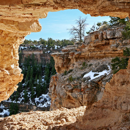 "From the cave" (Grand Canyon National Park)
