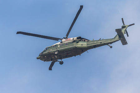 Not all things in the sky are birds- Marine One regularly flies over the area, as many Columbia Heights residents know!
